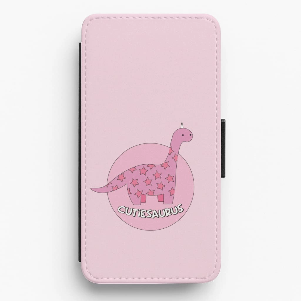 Smooth Detail Cutiesaurus - Dinosaurs Flip / Wallet Phone Case