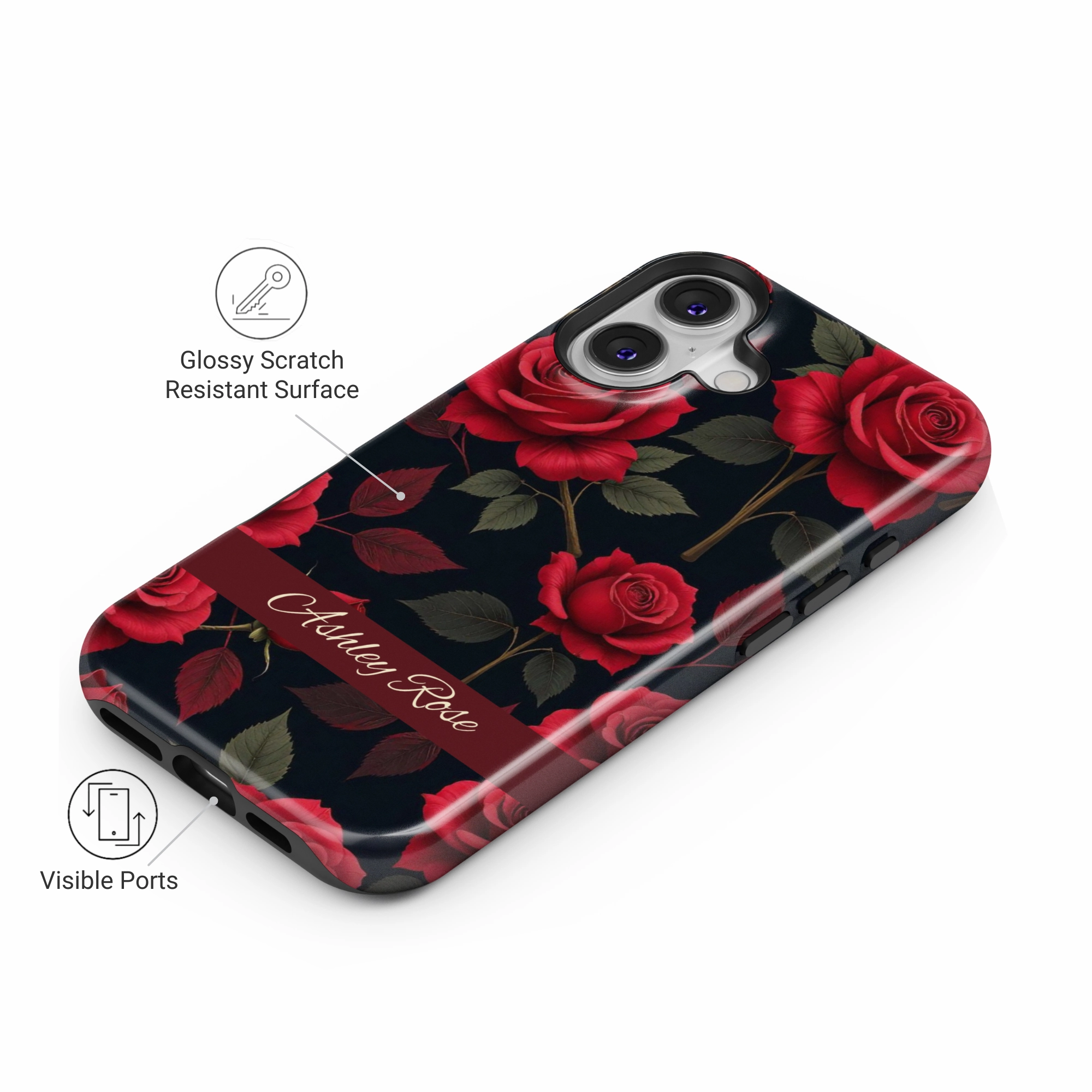 Midnight Rose Fashion Statement Premium Grip