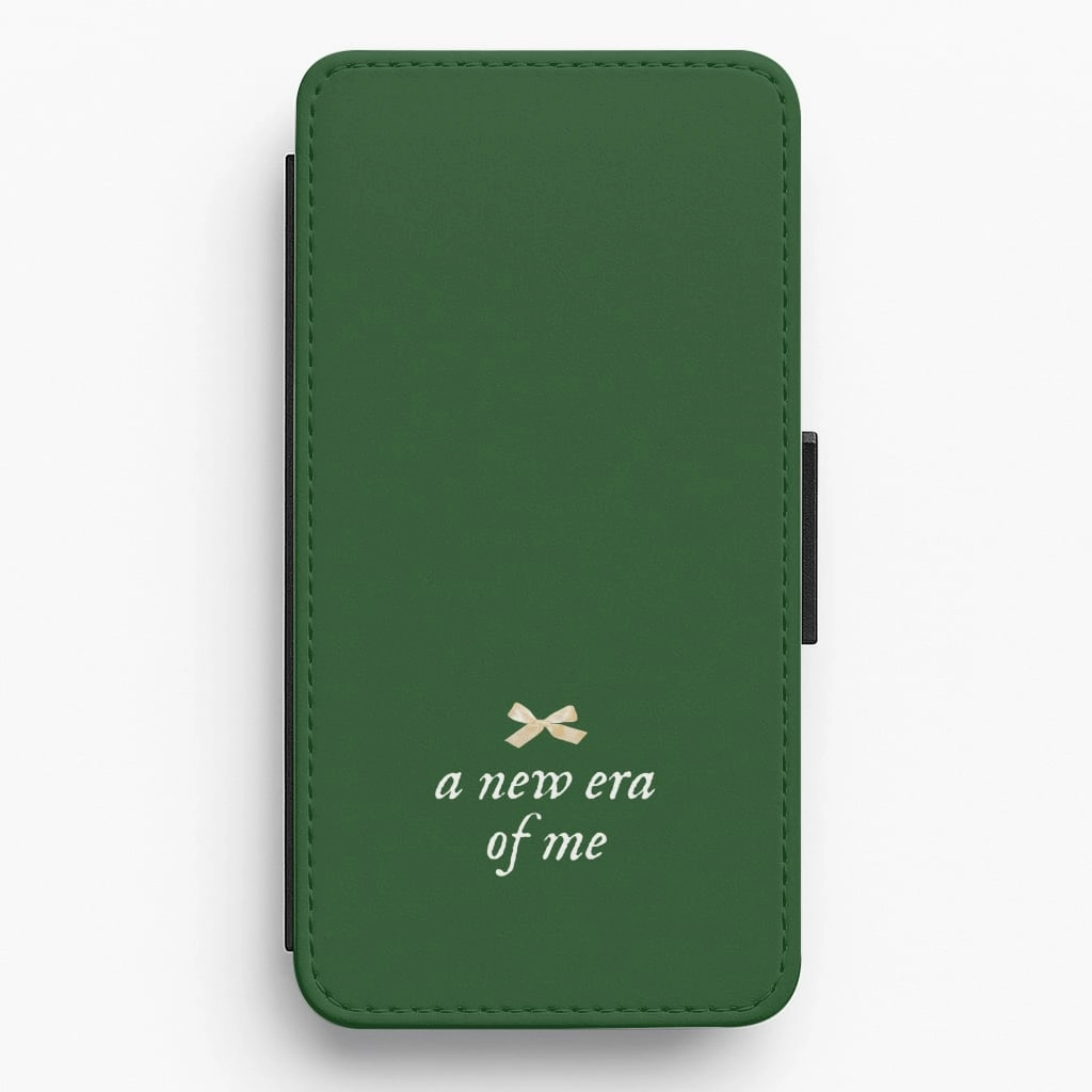 Coquette A New Era Of Me Green Flip / Wallet Phone Case Polished Detail Unique Pattern