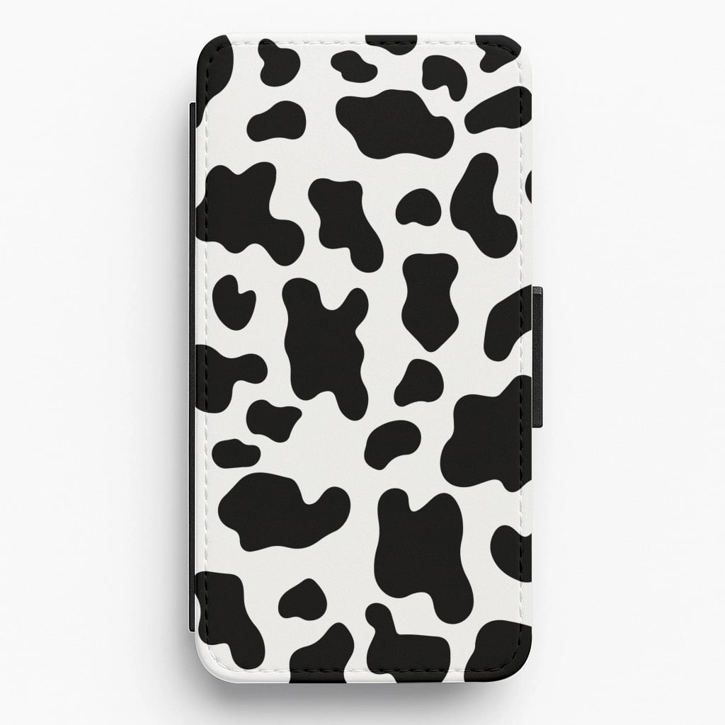 Cow - Animal Patterns Flip / Wallet Phone Case Pocket Size