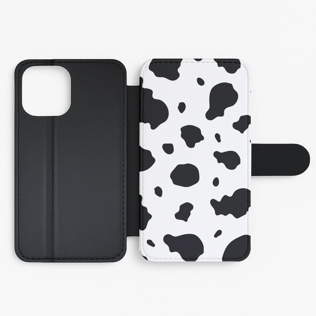 Compact Grip Cow Print 2 Flip / Wallet Phone Case