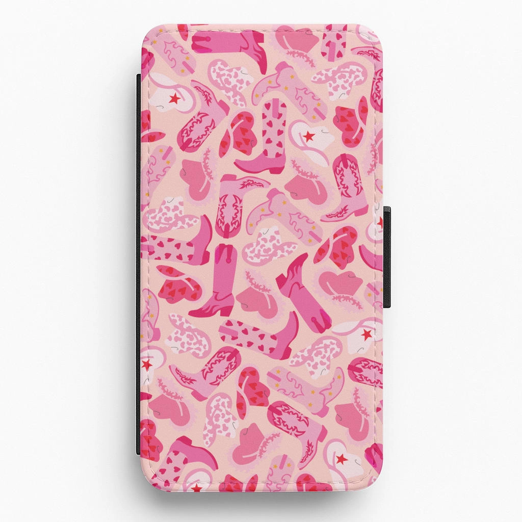 Soft Layer Cowboy Hats And Boots - Western  Flip / Wallet Phone Case