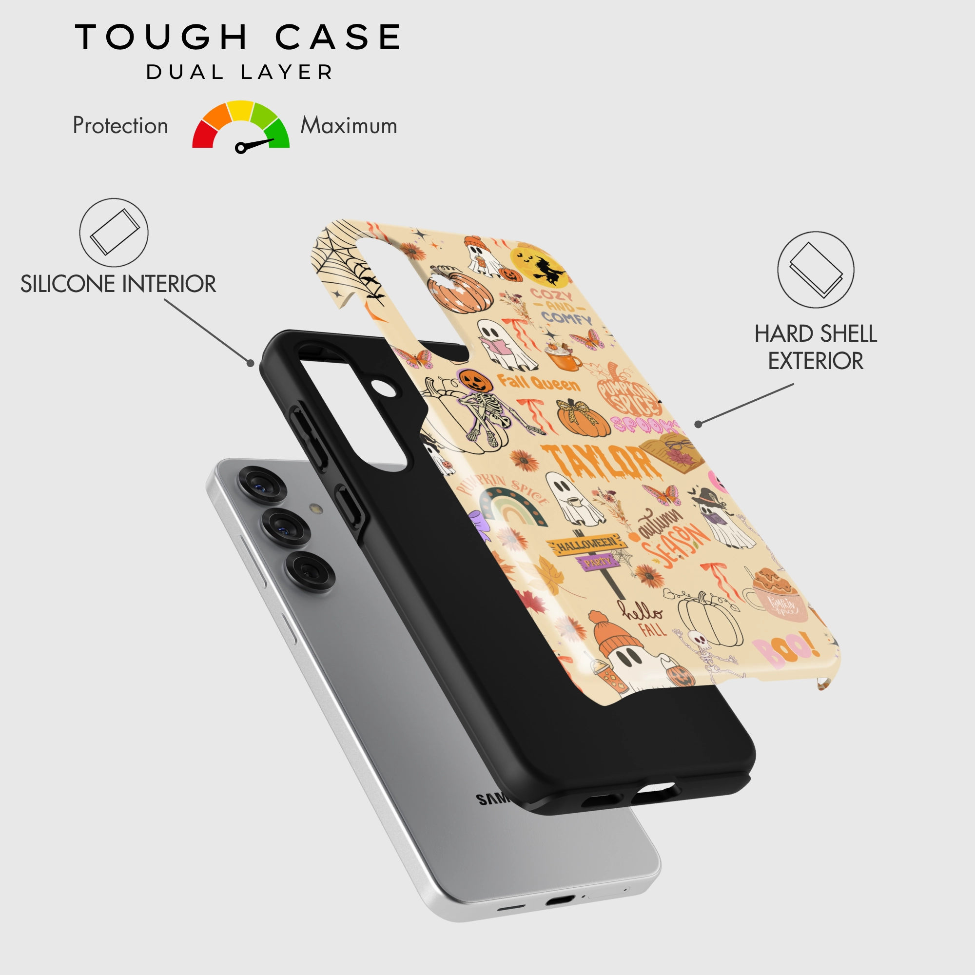 Flexible Grip Texture Polished Texture Cozy Ghoul