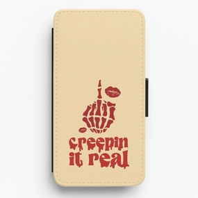 Creepin It Real Flip / Wallet Phone Case Strong protection