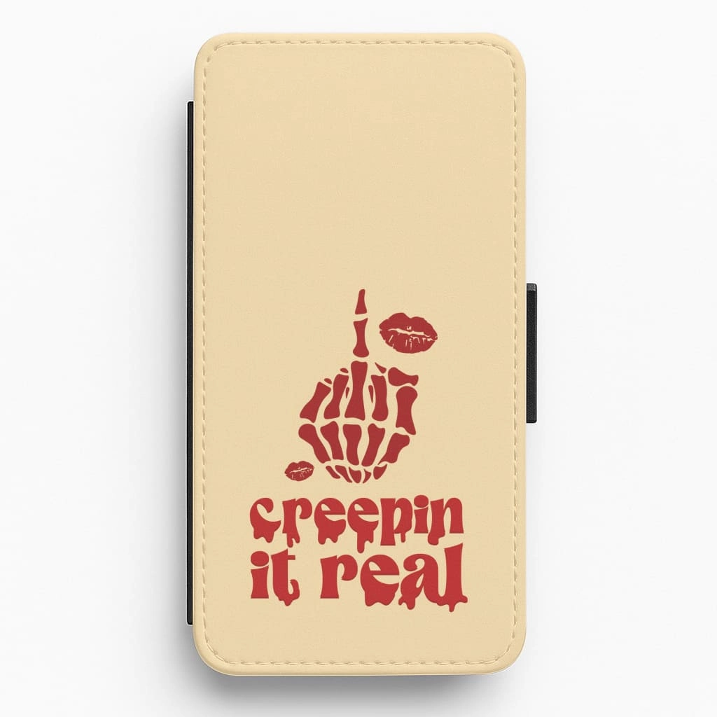 Creepin It Real Flip / Wallet Phone Case Strong protection