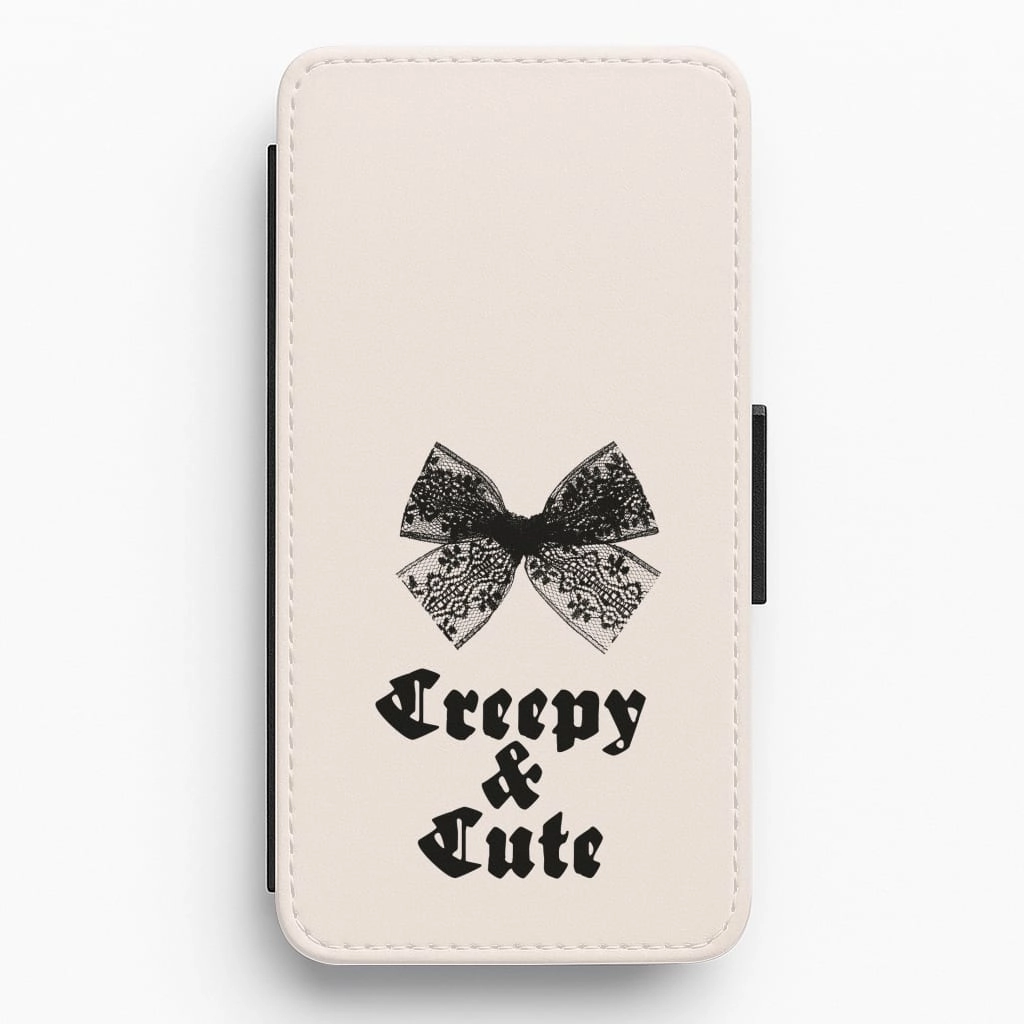 Elegant Edge Creepy And Cute Coquette Flip / Wallet Phone Case