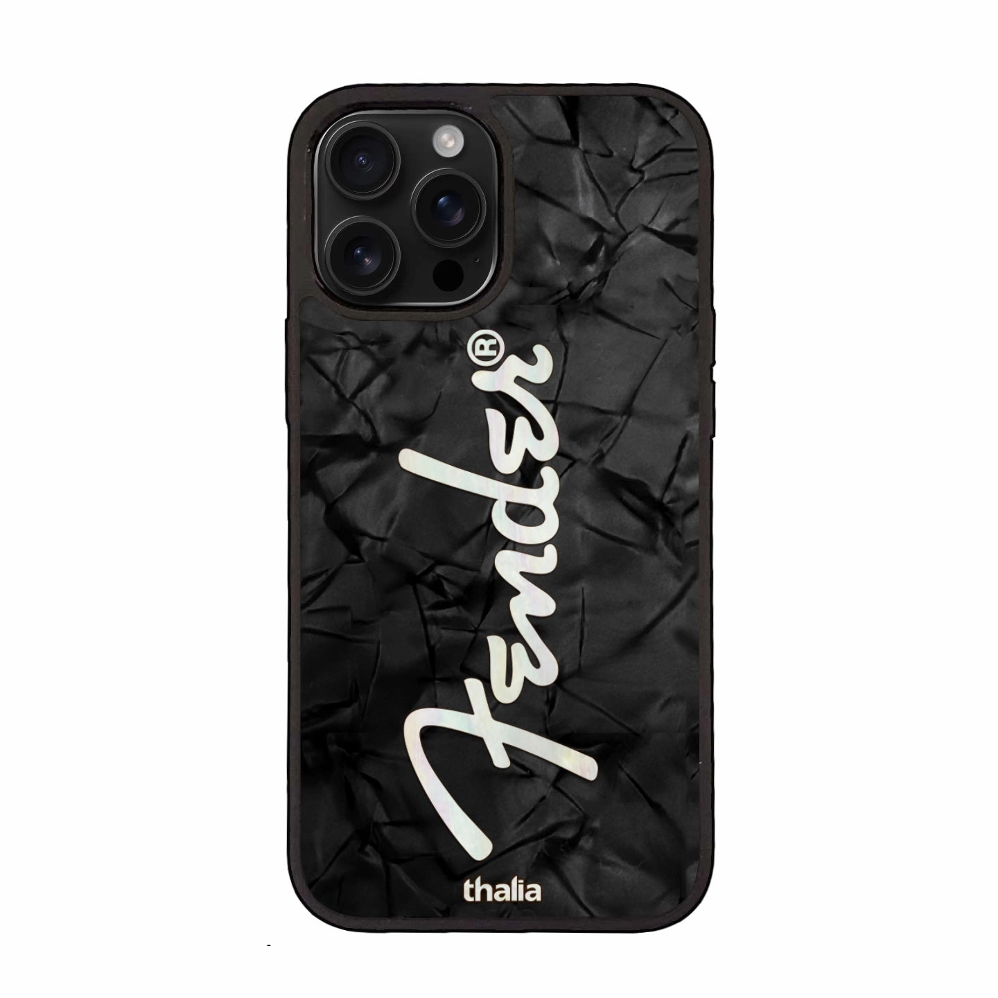 Strong Shell Matte Pattern Fender Spaghetti Logo | iPhone cases