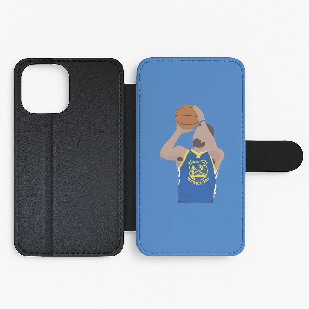 Wireless charging Curry - Basketball Flip / Wallet Phone Case