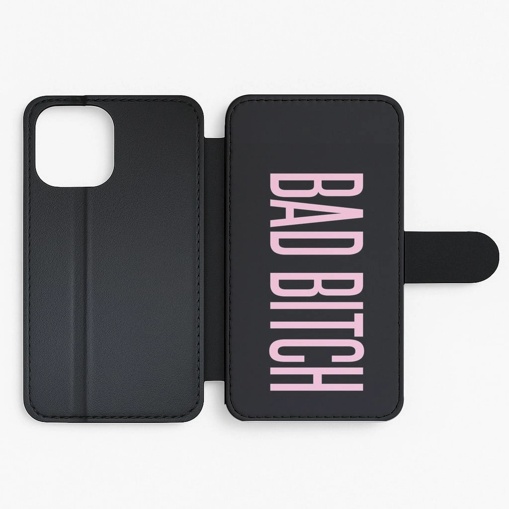 Compact Design Affordable option Bad Bitch - Queen B Flip Wallet Phone Case