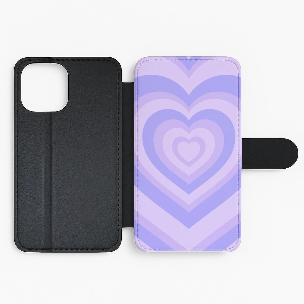 Purple - Colourful Purple Flip / Wallet Phone Case Scratchproof Surface Unisex Design