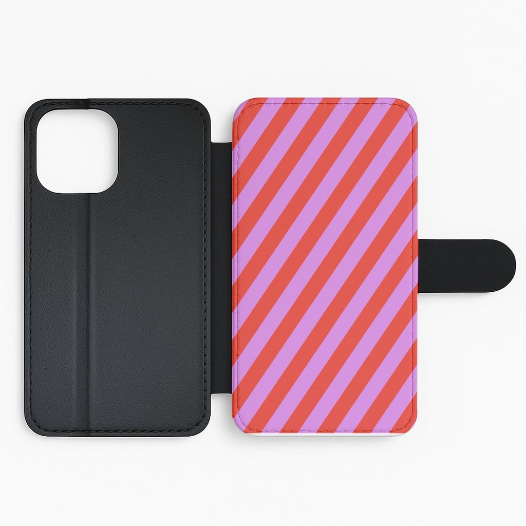 Psychedelic Pattern VI Flip / Wallet Phone Case Soft Interior Minimalist Aesthetic
