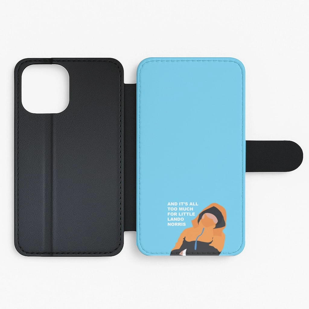 Matte Texture Layer Classic Grip And It's All Too Much Flip / Wallet Phone Case