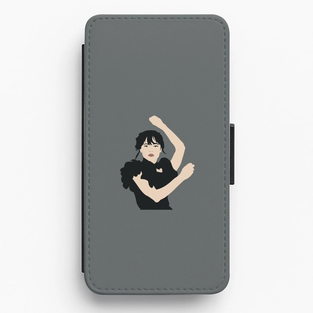 Protective Craft Dancing Wednesday Flip / Wallet Phone Case