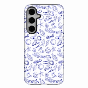 Casual Texture Light Protection Deep Blue Lines