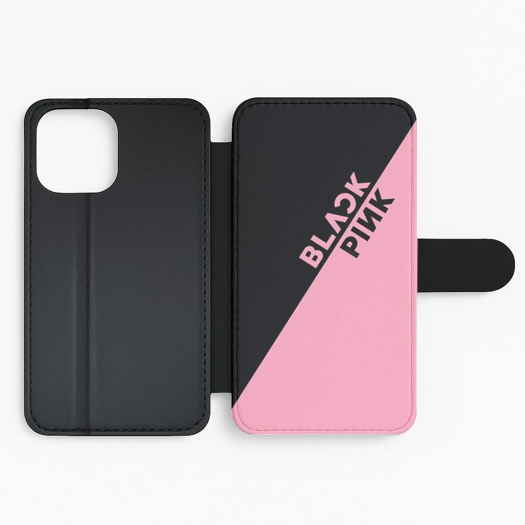 Diagonal Girl K-Pop Band Logo Flip / Wallet Phone Case Durable Edge Finish