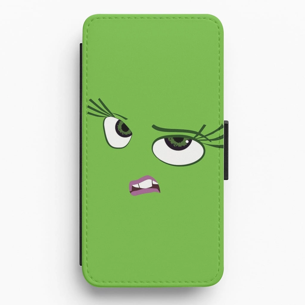 Frosted Finish Disgust - Inside Out Flip / Wallet Phone Case