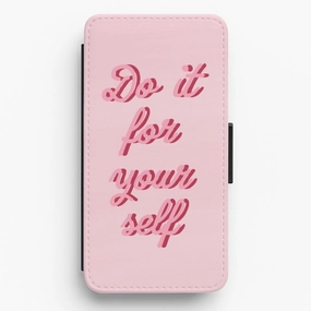 Color Accent Do It For Your Self - Sassy Quotes Flip / Wallet Phone Case