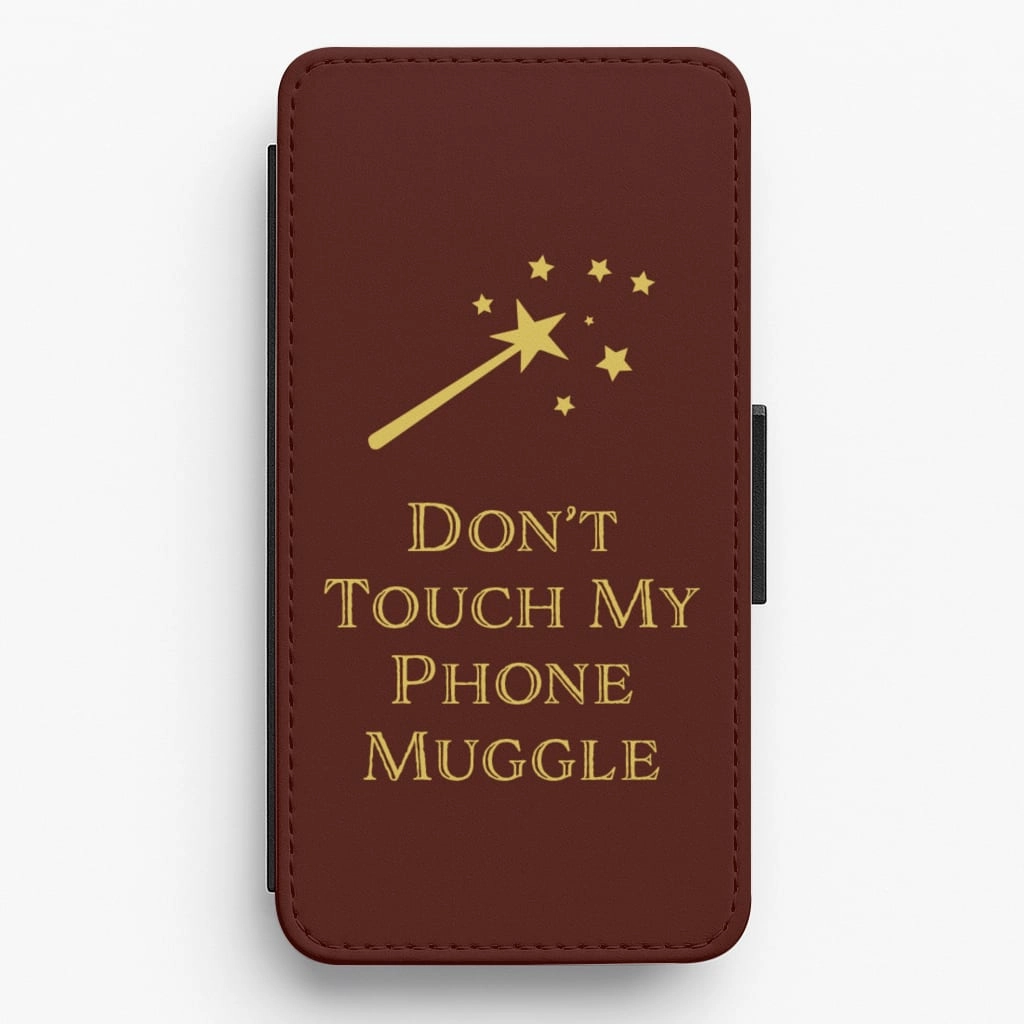 Don't Touch Muggle - Harry Potter Flip / Wallet Phone Case Impact Guard