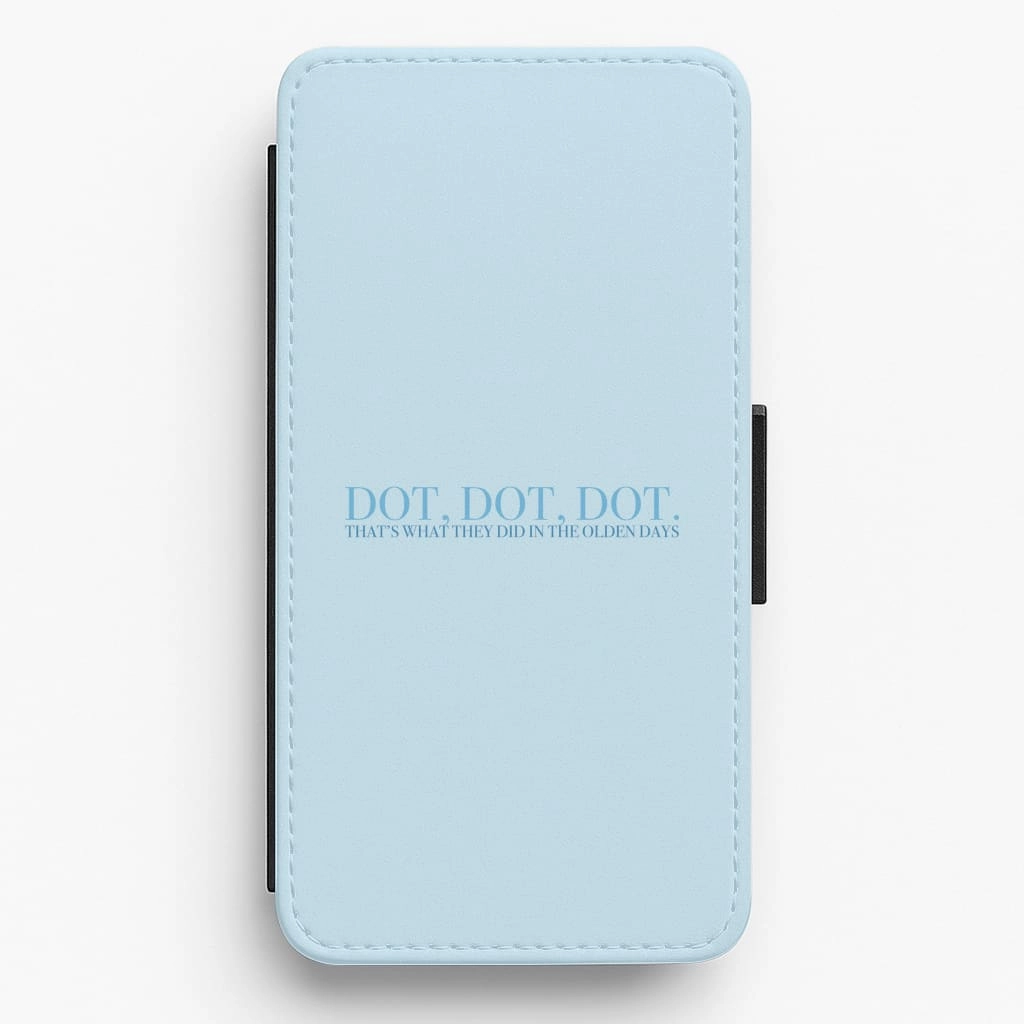 Dot, Dot, Dot Flip / Wallet Phone Case Compact Fit Handy Use