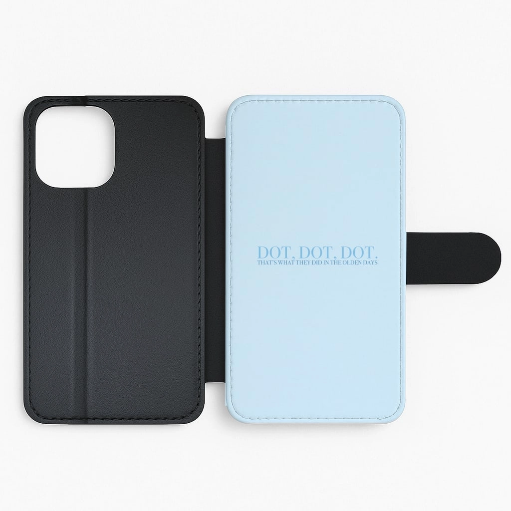 Dot, Dot, Dot Flip / Wallet Phone Case Modern Texture Look Modern Design Texture