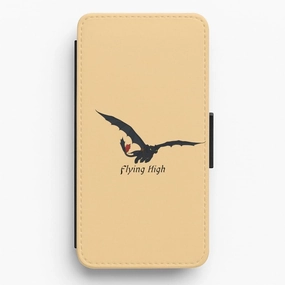 Dragon Flying High Flip / Wallet Phone Case Frosted surface