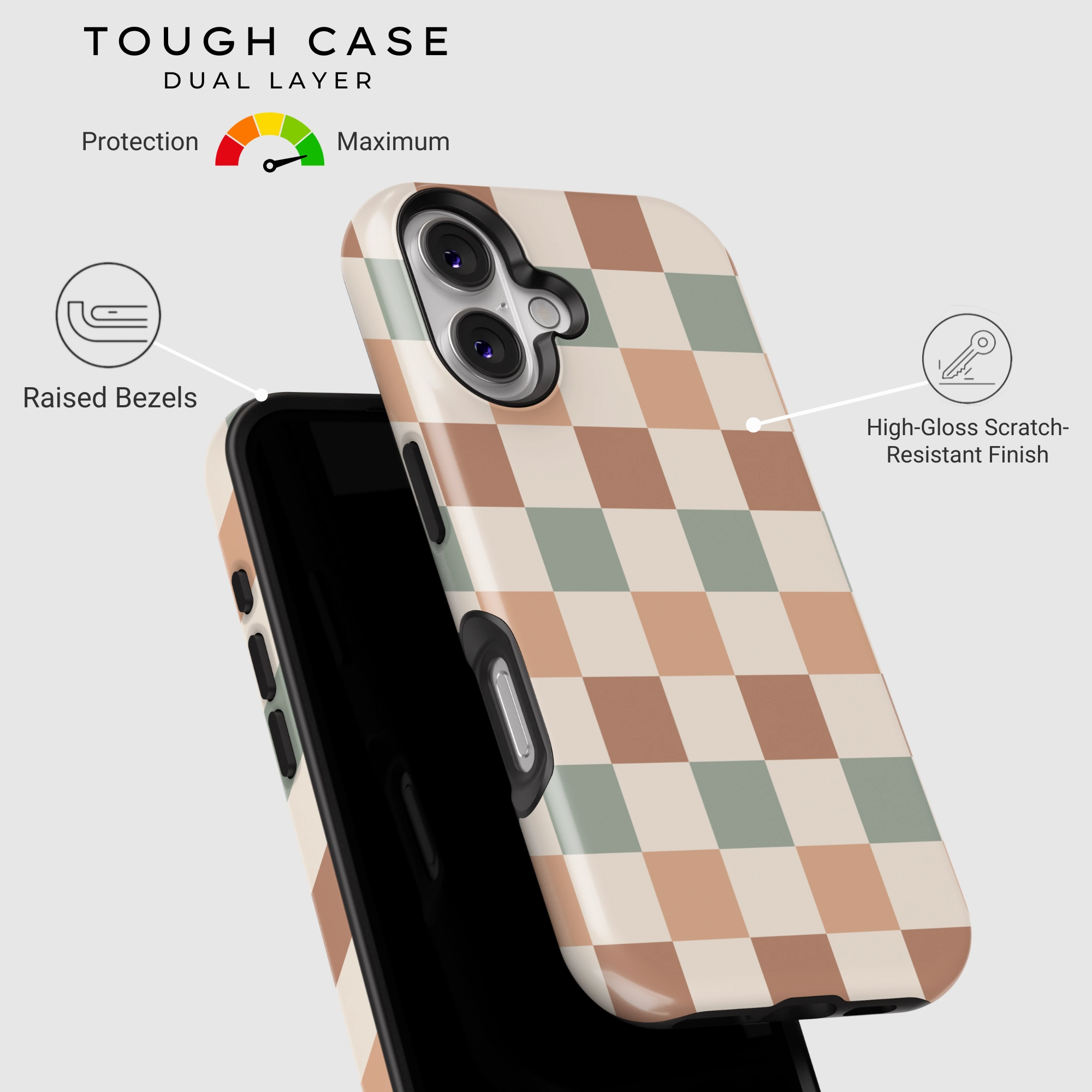 Shock Cushion Dreamy Checkers