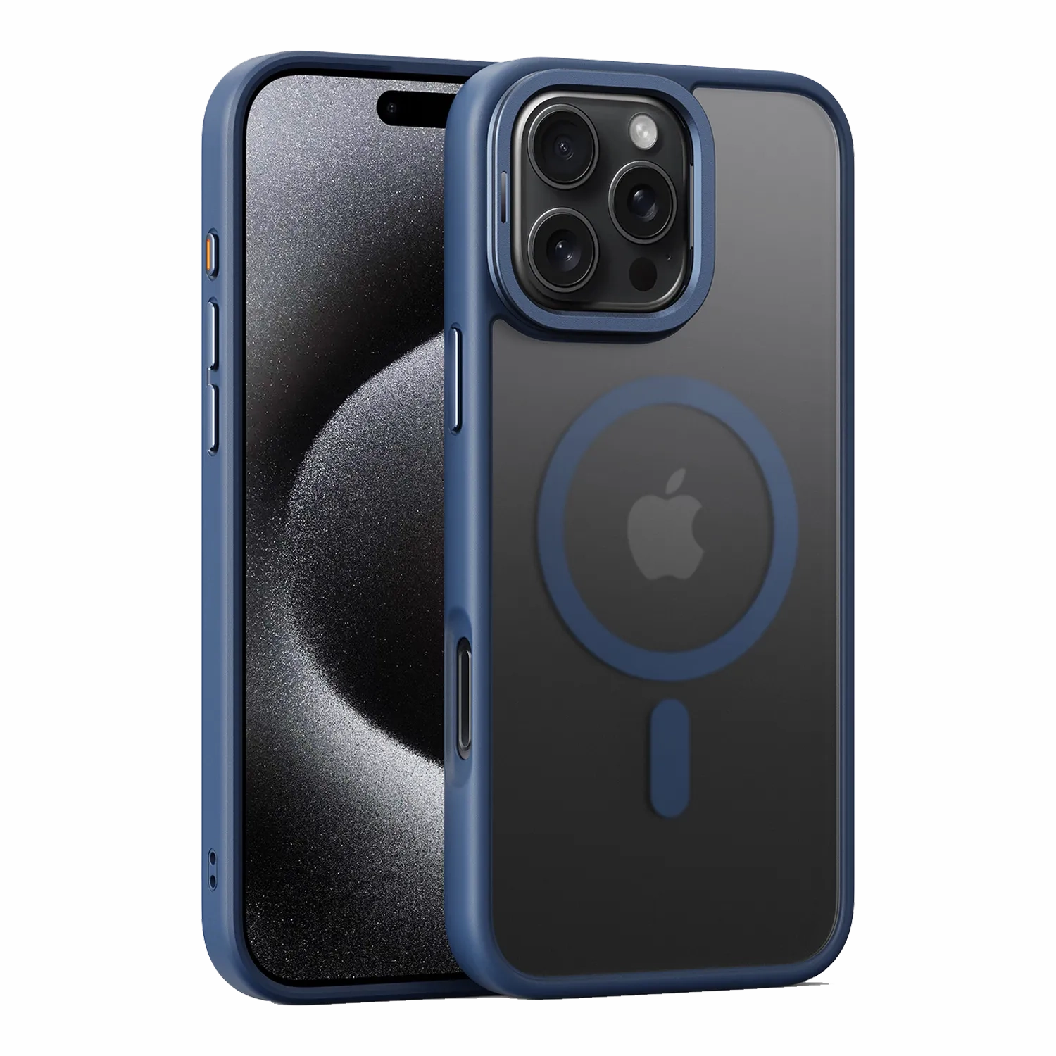 iPhone 16 Pro Bumper Case with Stand Soft edges Luxury Layer Texture