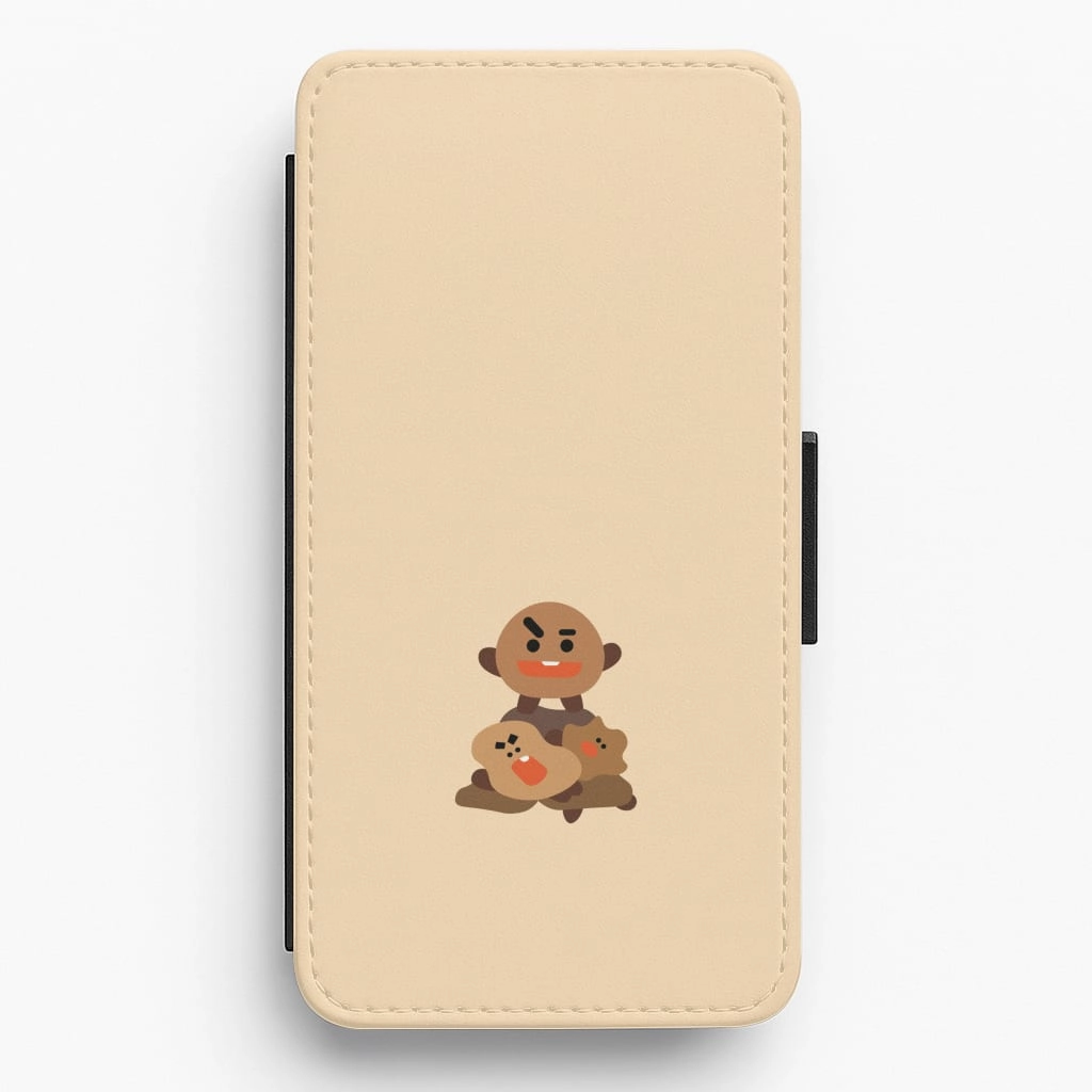Slim Design Rugged Surface Shooky 21 - K Pop Flip / Wallet Phone Case