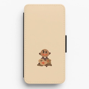 Slim Design Rugged Surface Shooky 21 - K Pop Flip / Wallet Phone Case