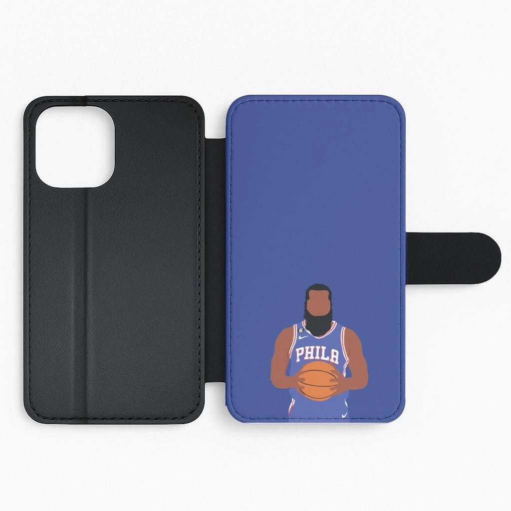 Color Accent Harden - Basketball Flip / Wallet Phone Case