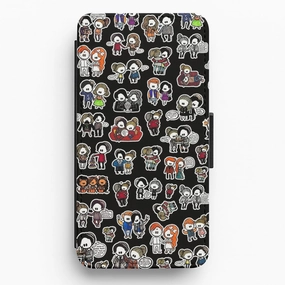 Modern Build Texture Riverdale Dolls Pattern Flip Wallet Phone Case