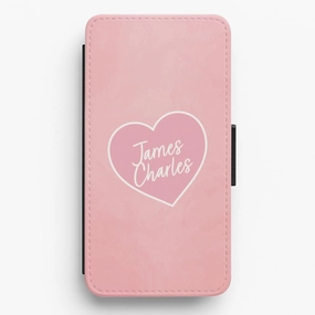James Charles Heart Flip / Wallet Phone Case Soft Shield
