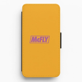 Simple Style Comfort Shield Texture Yellow And Purple - McBand Flip / Wallet Phone Case
