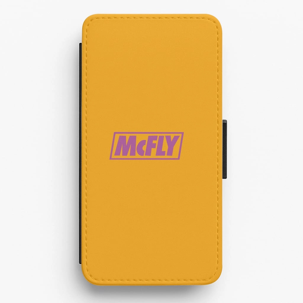 Simple Style Comfort Shield Texture Yellow And Purple - McBand Flip / Wallet Phone Case