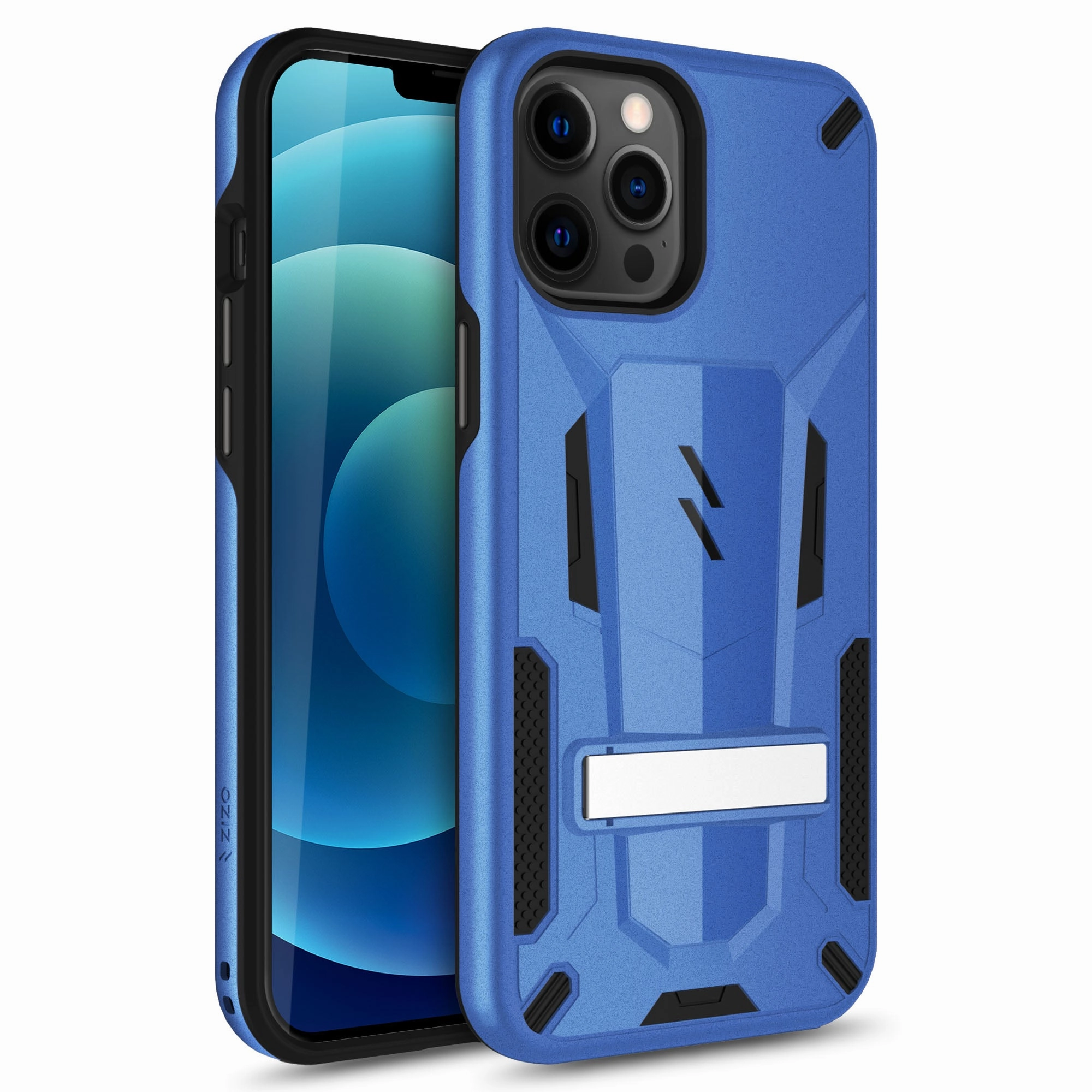 simple design Flexible Texture ZIZO TRANSFORM Series iPhone 12 / iPhone 12 Pro Case - Blue