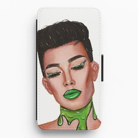 Luxury Texture Design James Charles Slime Flip / Wallet Phone Case