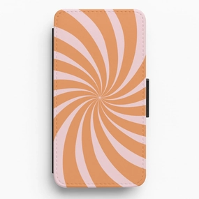 Psychedelic Pattern III Flip / Wallet Phone Case Premium Surface Texture Heat dissipation
