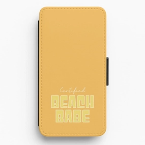 Protective Surface Certified Beach Babe Flip / Wallet Phone Case