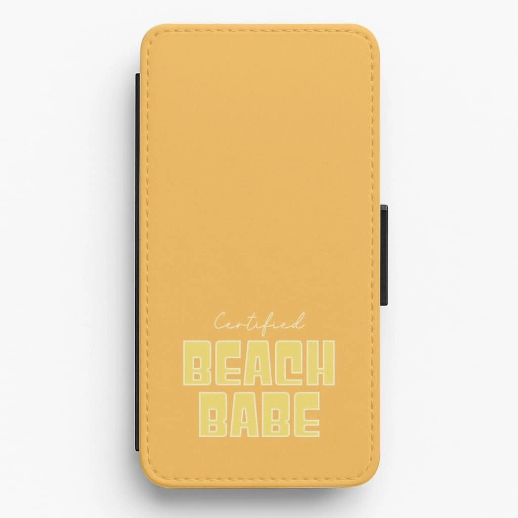 Protective Surface Certified Beach Babe Flip / Wallet Phone Case
