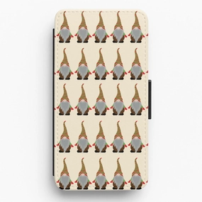Modern Edge Gonks - Christmas Patterns Flip / Wallet Phone Case
