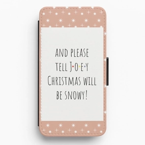 Soft Texture And Please Tell Joey Flip / Wallet Phone Case