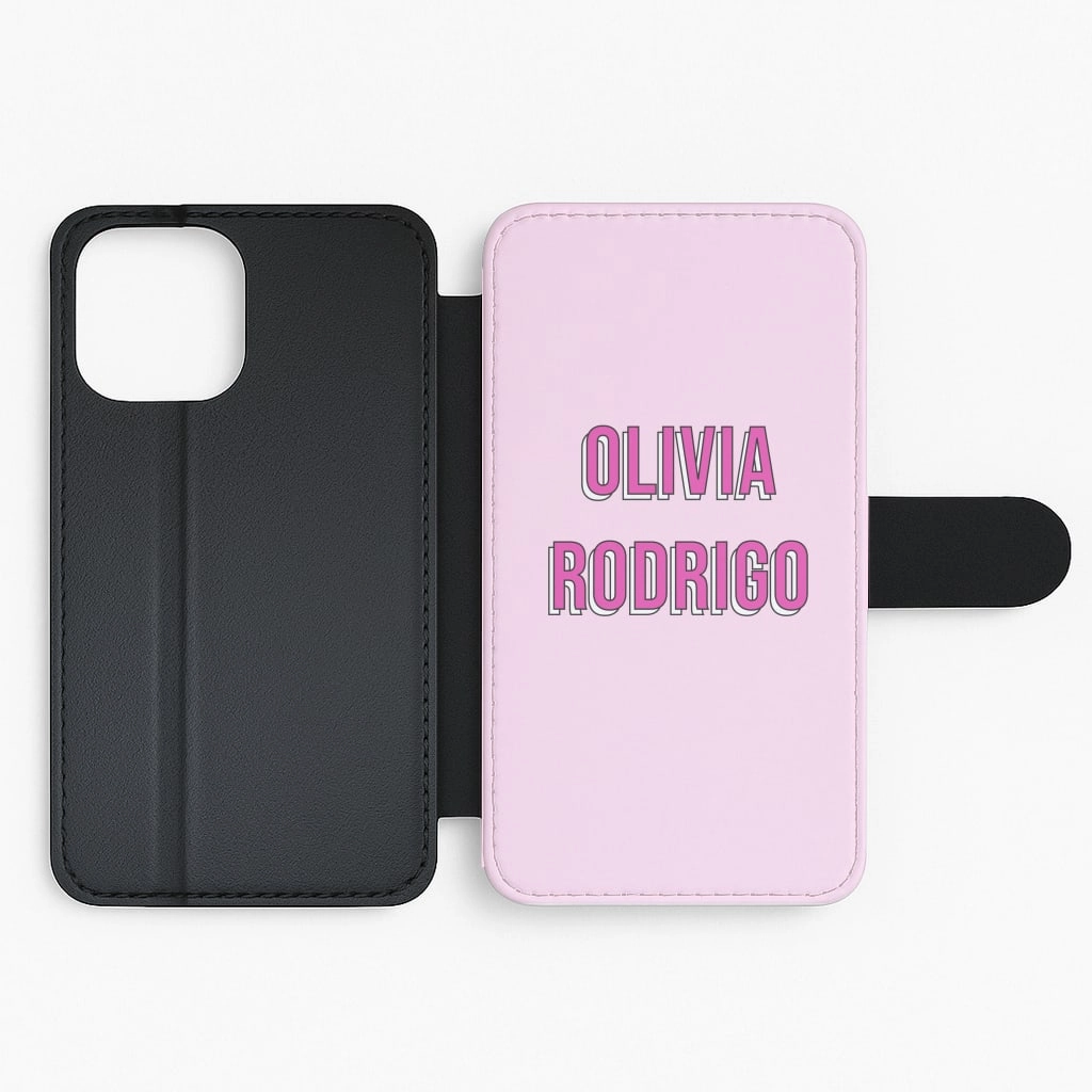 Olivia Layered Text Flip / Wallet Phone Case Slim Profiled