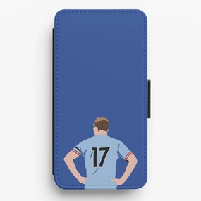 Rugged Frame Design De Bruyne - Football Flip / Wallet Phone Case