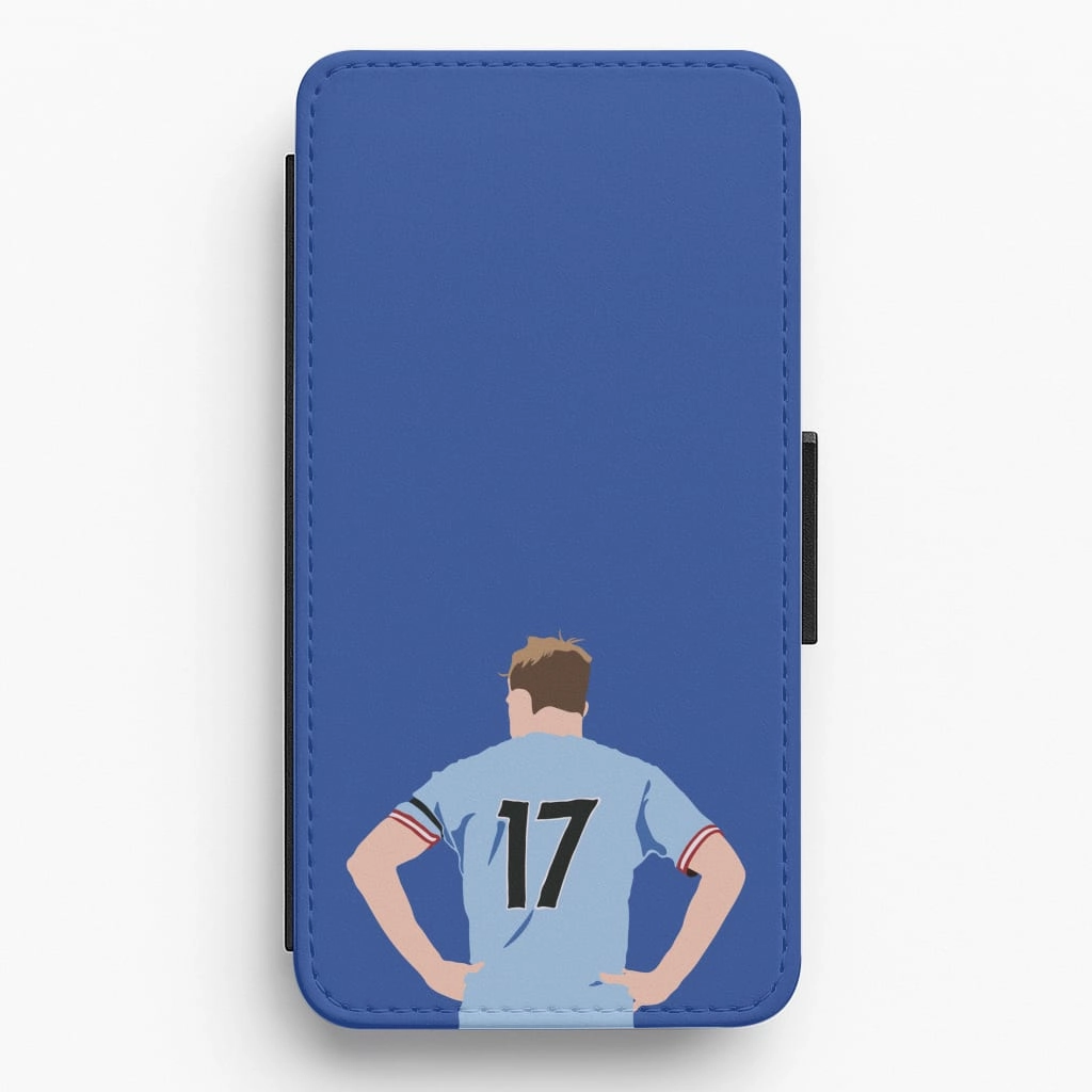Rugged Frame Design De Bruyne - Football Flip / Wallet Phone Case