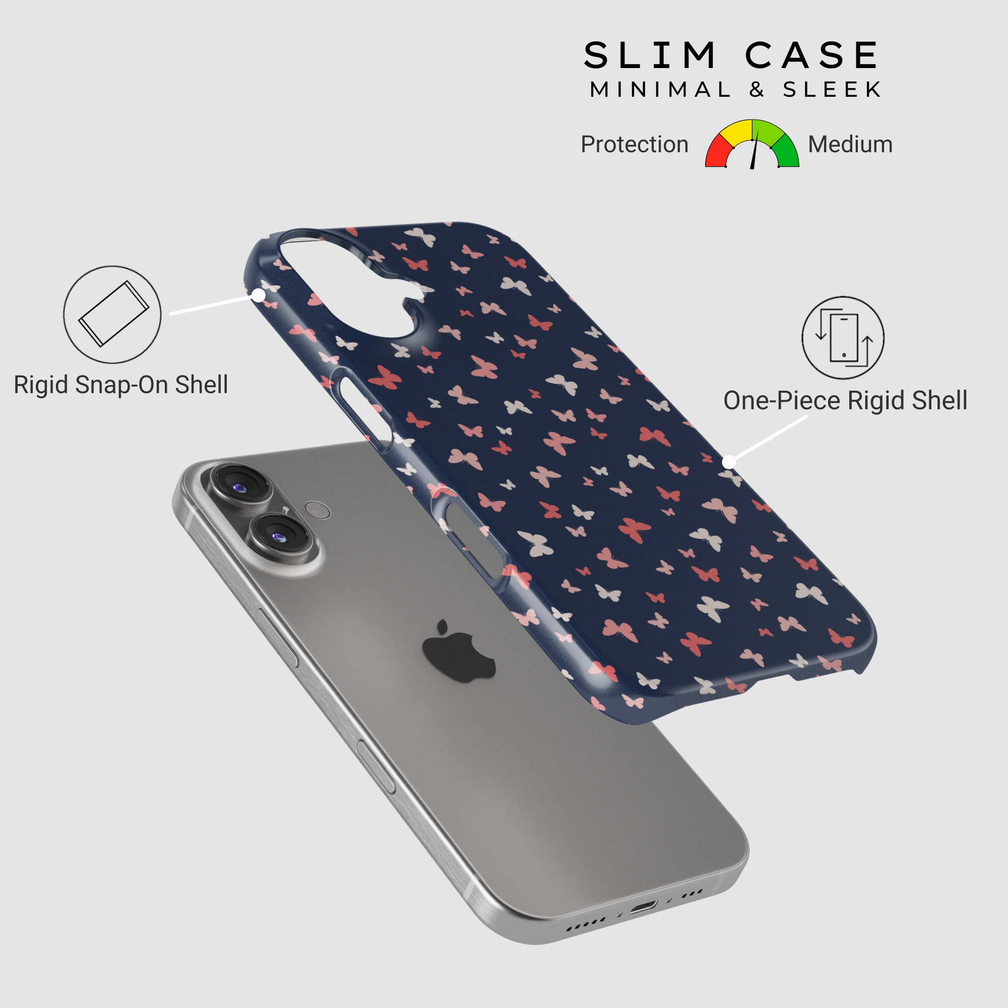 Dusk Butterflies Luxury Shine