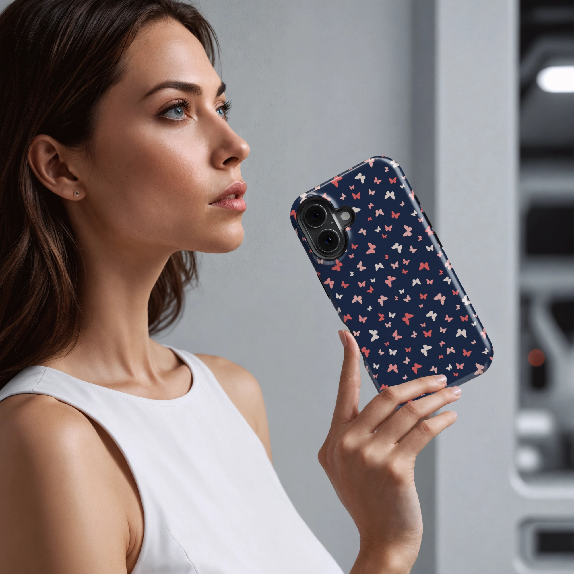 Classic Touch Dusk Butterflies