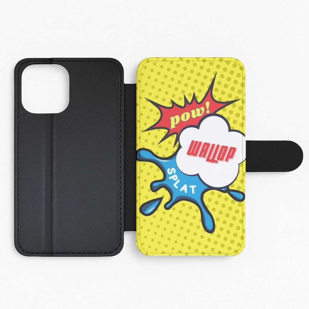 Wallop - Pop Art Flip / Wallet Phone Case Simple Style