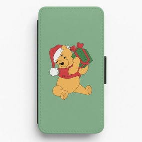 Minimal Frame Winnie Christmas Flip / Wallet Phone Case