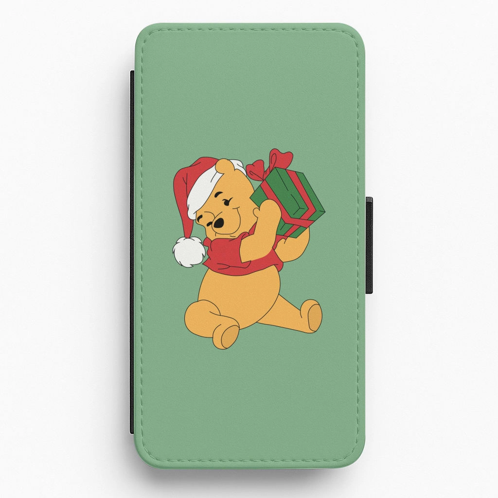 Minimal Frame Winnie Christmas Flip / Wallet Phone Case