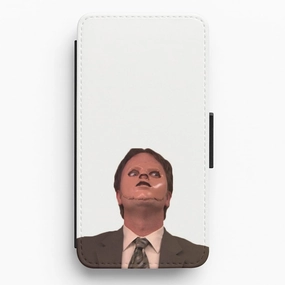 Dwight And The Dummy Flip Wallet Phone Case Smooth Protection